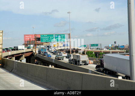 Traffic-Muster in Chicago Illinois IL auf ich Interstate 94 Stockfoto