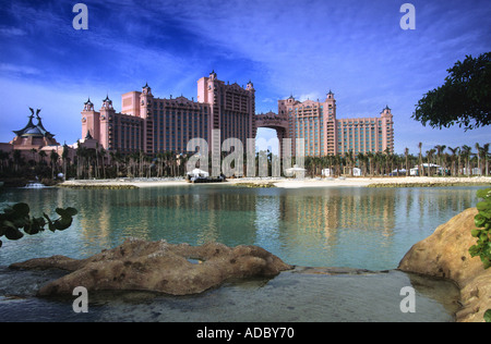 DAS ATLANTIS HOTEL UND PARADISE ISLAND RESORT IN NASSAU BAHAMAS Stockfoto