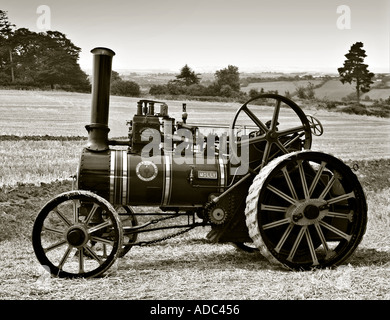 Dampftraktor um 1900 Stockfoto