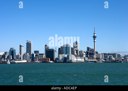 Skyline von Auckland und Skytower, Neuseeland
