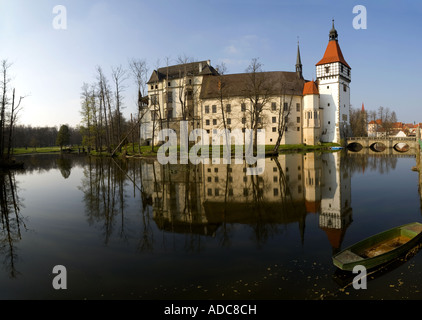 Blatna Burg in der kleinen Stadt Blatna in Südböhmen, Tschechien Stockfoto