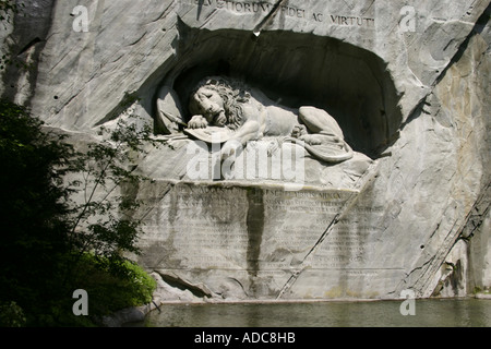 Das Löwendenkmal Luzern, Schweiz Stockfoto