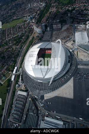 Luftaufnahme des neuen Wembley-Stadion. Nordwest-London. England. Stockfoto