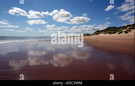 Balmedie Strand in der Nähe der Sanddünen der Menie, Aberdeen, Schottland, UK Stockfoto