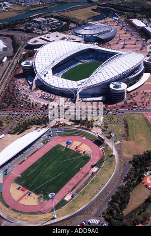 Stadion Australia Olympic Park Sydney Australia Antenne Stockfoto