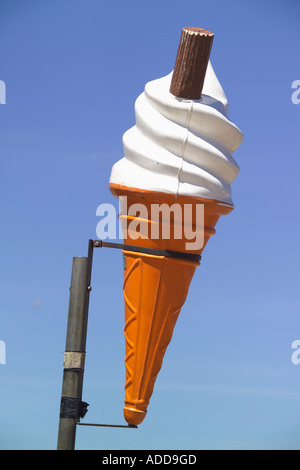 Eiswaffel Strand Margate Kent Stockfoto