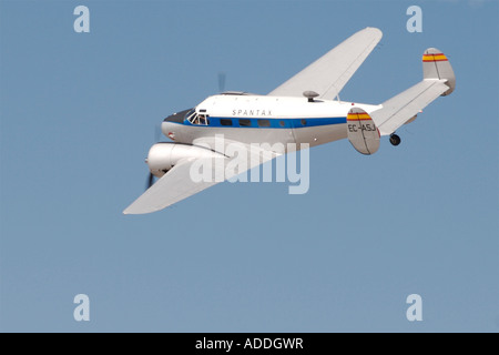 Beechcraft 18 C 45 H USA 1937 während eines FIO-Flug-Ausstellung Stockfoto