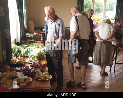 Gemüse-Dorffest Butley Flower Show Suffolk England Stockfoto