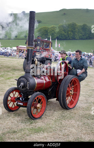 Vintage Lokomobile bei einer Dampf-Kundgebung Stockfoto