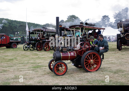 Vintage Lokomobile bei einer Dampf-Kundgebung Stockfoto