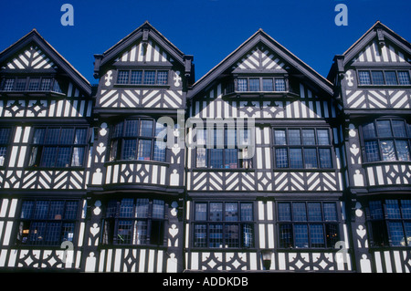 Halbe Fachwerkhaus Tudor Gebäude Chester England Stockfoto