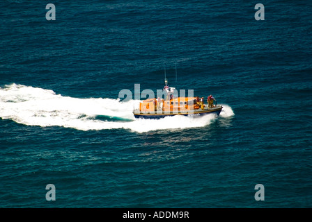 Sennen Cove RNLI Tyne Klasse Rettungsboot Stockfoto