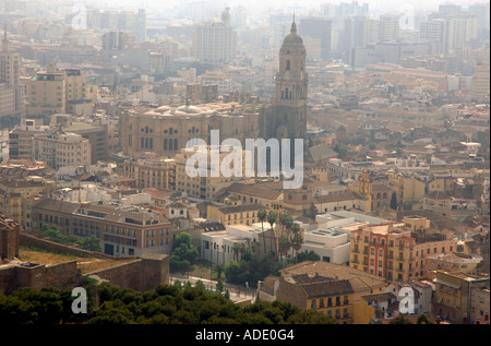 Ansicht der Catedral De La Encarnación Inkarnation Kathedrale Malaga Costa del Sol Sonne Küste Andalusien Andalusien Spanien Europa Stockfoto