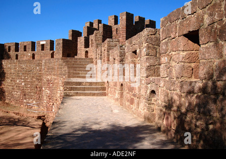 Panoramablick auf das Castelo de Silves Castle Algarve Iberia Portugal Europa Stockfoto