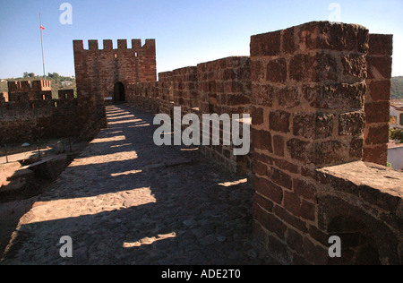 Panoramablick auf das Castelo de Silves Castle Algarve Iberia Portugal Europa Stockfoto