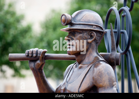 Von Pit, Port-Skulptur von John Clinch Cardiff Bay Cardiff Wales Stockfoto