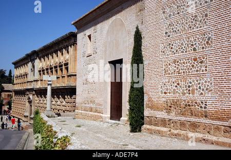 Ansicht der Alhambra Palast & Alcazaba Festung Granada Andalusien Andalusien España Spanien Iberia Europa Stockfoto