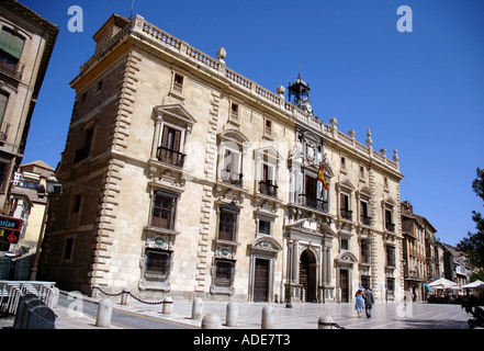 Ansicht der charakteristischen Gebäude Granada Andalusien Andalusien España Spanien Iberia Europa Stockfoto