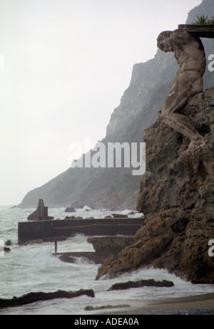 Riesen und Clam Monterosso, Cinque Terre, Italien Stockfoto