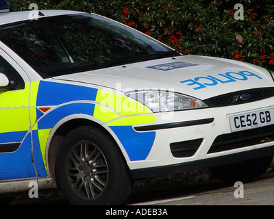 Polizeiwagen auf Patrouille in South Wales GB UK 2003 Stockfoto