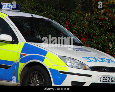 Polizeiwagen auf Patrouille in South Wales GB UK 2003 Stockfoto