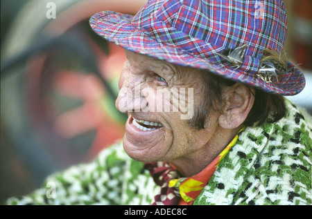 Ein Zigeuner in Stow auf das wäre fair in den Cotswolds UK Stockfoto