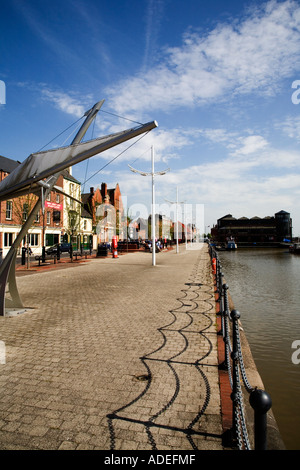 Humber Dock Street Hull Marina Kingston Upon Hull East Yorkshire England Stockfoto