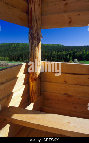 Innerhalb der Jagd Aussichtsturm Stockfoto