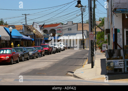 Seitenstraße in Tarpon Springs Florida USA Stockfoto