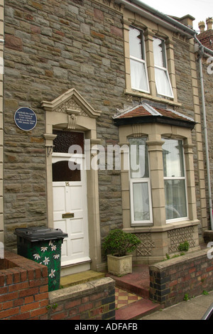 Gedenktafel an der Wand eine Bristol Geburtshaus Cary Grant 18. Januar 1904 England UK Stockfoto