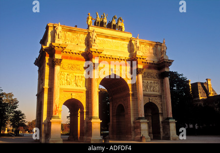Frankreich Paris Arc de Triomphe du Carrousel Stockfoto