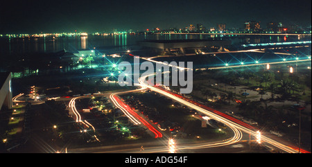 Manila Nachtlichter Stockfoto