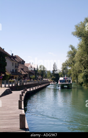 Frankreich Savoie Dorf Chanaz auf dem Canal de Savieres Stockfoto