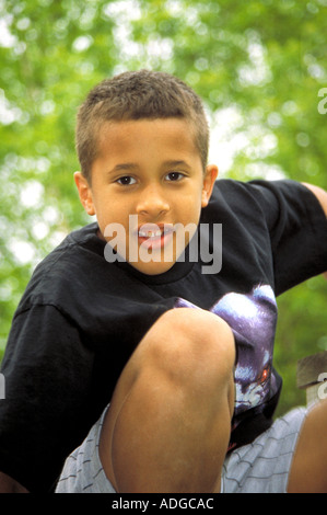 Rassische Juniorhöhe BI Boy St. Paul Minnesota Stockfoto