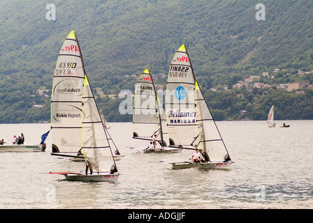 Racing auf die Vierzig Niner Europameisterschaft Hitze am Lac du Bourget in Aix-Les-Bains-Savoie-Frankreich Stockfoto