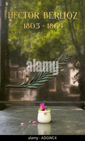 Grab von Berlioz Cimetière de Montmartre Paris Stockfoto