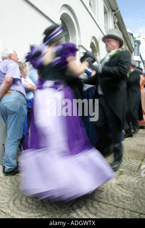 Flora-Tanz, Helston, Cornwall, UK Stockfoto