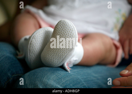 Modell freigegeben zehn Wochen alten Babymädchen Stockfoto