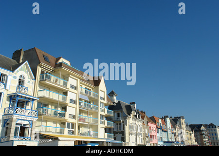 Strandpromenade von Wimereux (Côte d ' Opale-Pas de Calais-Frankreich) Stockfoto