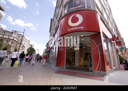 Vodafone Handy Outlet Filiale Oxford Street London UK Stockfoto