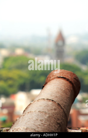 Kanone, Saint Philip´s Burg (Castillo de San Felipe), Cartagena de Indias, Bolivar, Kolumbien, Südamerika, Karibik Stockfoto