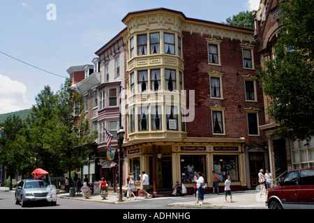 Innenstadt von Jim Thorpe, Pennsylvania Stockfoto