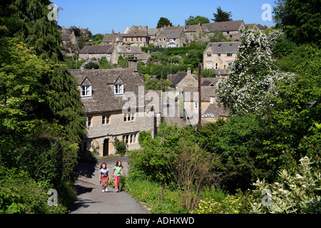 Das hübsche Dorf Bisley in englischen Cotswolds. Stockfoto