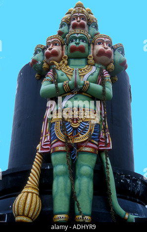 Riesige Statue von Hanuman, der beliebten affengott-Figur aus dem Ramayana, Tamil Nadu, Indien Stockfoto