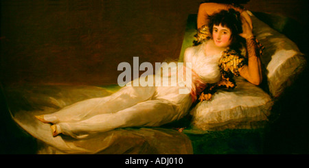 Madrid Museo del Prado Museum Francisco de Goya bekleidete Maja Malerei c1800 Madrid Spanien Europa EU Stockfoto