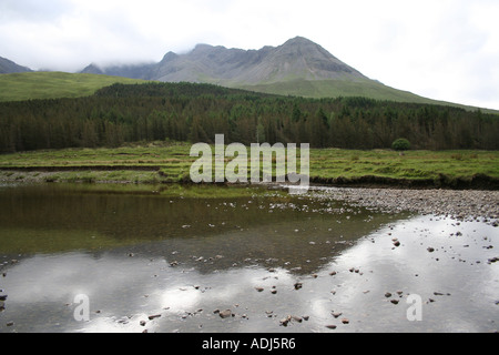 Cuillin Hills von Glen spröde Isle Of Skye Schottland Juni 2006 Stockfoto