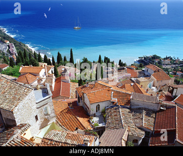 FR - COTE d ' Azur: Dorf Roquebrune Cap Martin Stockfoto