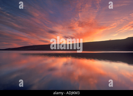Sonnenaufgang am Mann Lake Oregon Stockfoto