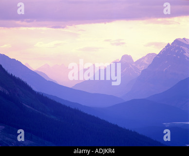 Berge in der Nähe von Peyto Lake-Banff Nationalpark, Kanada Stockfoto