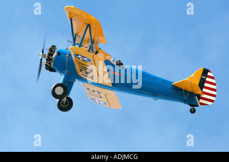 Boeing Stearman 75 Kaydet USA 1933 während eines FIO-Flug-Ausstellung Stockfoto
